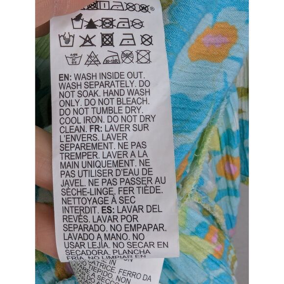 Billabong Something Pretty Mini Dress Size XS Tropical Floral Beachy Vacation - Picture 7 of 7